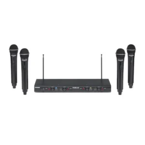 Samson Stage 412 Frequency-Agile Quad-Channel Handheld VHF Wireless System w/ 4 Mics