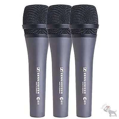 Sennheiser e835 Dynamic Cardioid Vocal Microphone (3-Pack)