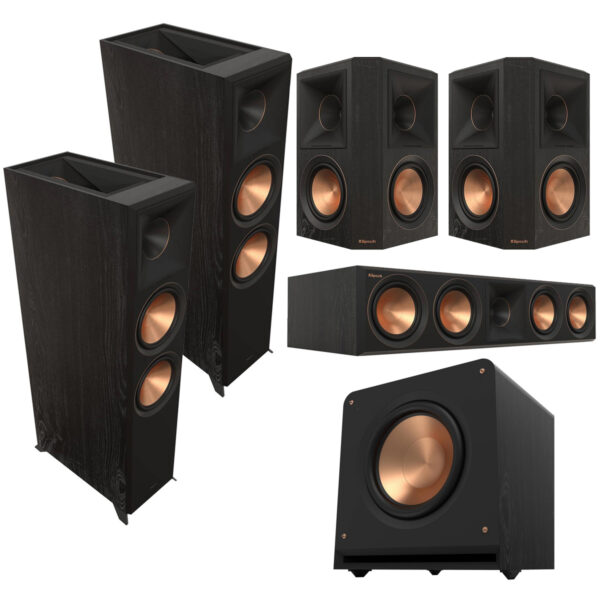 Klipsch Reference Premiere RP-8060FA II 5.1 Home Theater Pack, Ebony